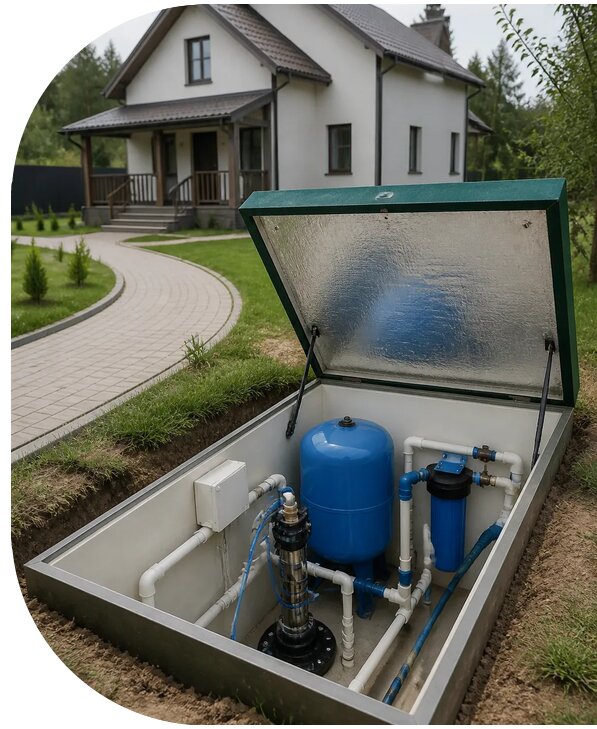 Автономное водоснабжение дома в Орле от 151860 р. | АПаруса-Орл